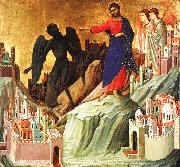 Duccio di Buoninsegna Temptation on the Mount oil